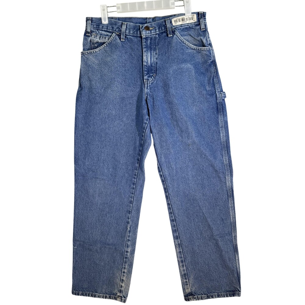 Dickies Carpenter Jeans Mens 36x30 Blue Workwear Utility W918 100% Cotton Denim